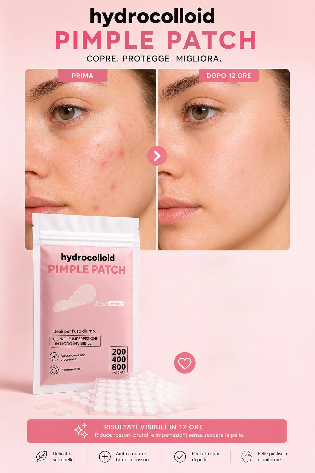 Pimple patch per acnee ed impurità